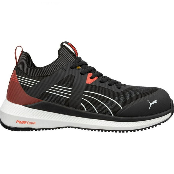PUMA Safety Men's Turbo Low Composite Toe ESD Work Shoe Black/Red - 645165