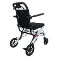 thumbnail image 4 of Aruwei Narrow Transport Wheelchair for Doorways | Lightweight Aluminum Folding Chair | 180lb Capacity Portable Transit Solution for Adults & Seniors Clearance_Folding Wheelchair, 4 of 7