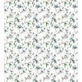 thumbnail image 3 of Flower Duvet Cover Set, Flower Garden in Nature Art with Leaves Royal Mallows in the Spring Print, Decorative 2 Piece Bedding Set with 1 Pillow Shams, Twin Size, White and Green, by Ambesonne, 3 of 3