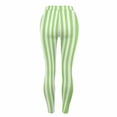 thumbnail image 6 of Womens Yoga Striped Legging Slim-Fit Stretch Yoga Workout Running Leggings Pants Festival Soft Pilate Clothes Multicolor, M, 6 of 7