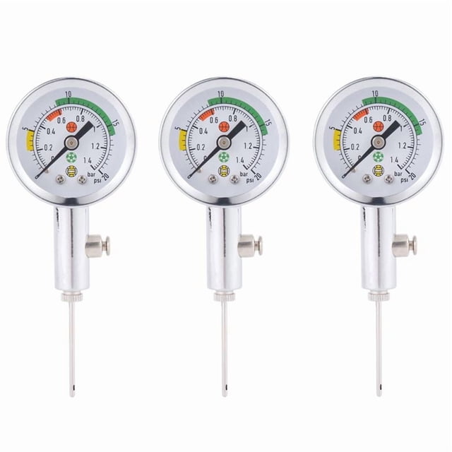 3X Calibre de Presión de La Bola Herramienta de Medición de Presión de Bola BaróMetro para Baloncesto Fútbol Voleibol