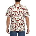 thumbnail image 2 of Naloa Mushroom Men's T-Shirt Sport T-shirt Men's Basic Tee Casual Men's Shirt, Round Neck, Short Sleeves - Small, 2 of 5