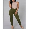 thumbnail image 2 of Pantalon Jean Moulant Décontracté en Denim Extensible pour Femmes, Taille Haute, Leggings, Jeans, Pantalons, 2 of 6