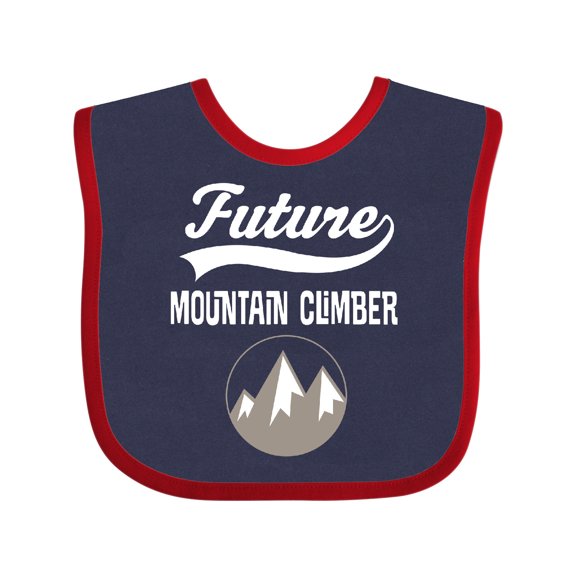 Inktastic Future Mountain Climber Hiking Boys or Girls Baby Bib