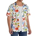 thumbnail image 2 of Gukieu Hello Summer2 Print Men's Short-sleeved Shirts, Button-down Pocket Shirts, T-shirts, Beach Vacation Travel Summer Clothing-Small, 2 of 5