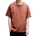 thumbnail image 1 of LUOGENLI T-shirts pour Homme pour Hommes T-Shirt Uni à Col Rond à Manches Courtes en Lin Coton T-Shirt T-shirts pour Hommes T-shirts Graphiques T-shirts de la Saint-Patrick pour Hommes T-shirts Graphiques TTG Grand Saint-Valentin Café TTG, 1 of 4