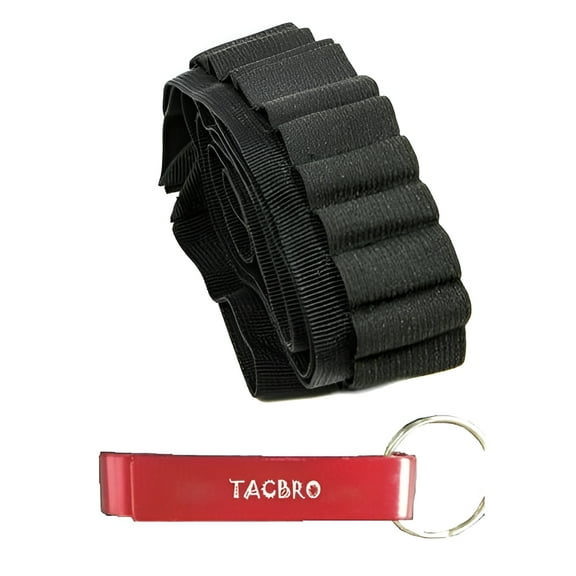 TACBRO Rifle Shell Bandolier 65 Round with One Free TACBRO Aluminum Opener(Randomly Selected Color)