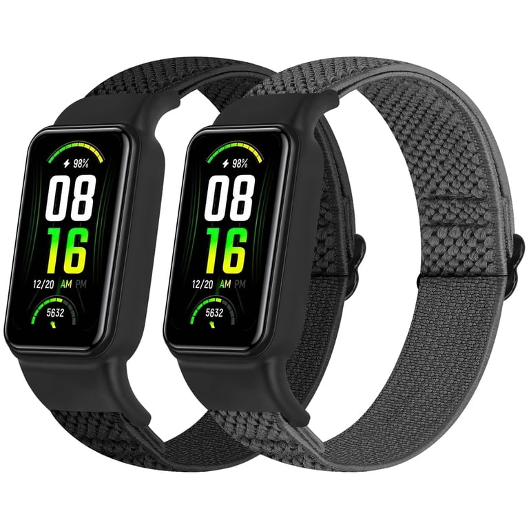 2 pack Elastic Wristbands for Amazfit Band 7, Soft and Breathable 