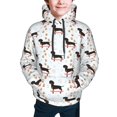 Zufioo Dachshund On A Skateboard Design Hoodies For Boys and Girls