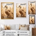 thumbnail image 4 of Designart "Retro Duck Elegance I" Animals Framed Wall Art - Traditional Brown Duck Entryway Framed Wall Art, 4 of 6