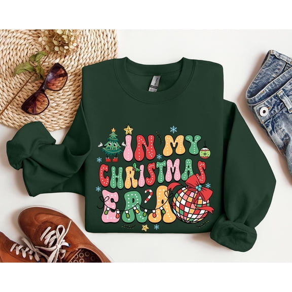 In My Christmas Era Sweatshirt | Cute Holiday Graphic Crewneck