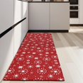 thumbnail image 4 of Red Christmas Snowflake Pattern Kitchen Rug Mat,Kitchen Runner Rugs Non Skid Washable,Decorative Kitchen Floor Mats for Kitchen,Sink,Laundry,17"X47", 4 of 5