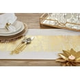 thumbnail image 4 of Saro Lifestyle Metallic Banded Design Table Runner, 4 of 5