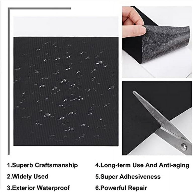 2m Black Nylon Repair Patches Self-Adhesive Nylon Fabric Patch