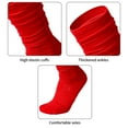 thumbnail image 3 of Scrunch Football Socks Ultra Long Cotton Knee High Socks Padded Rugby Socks, 3 of 4