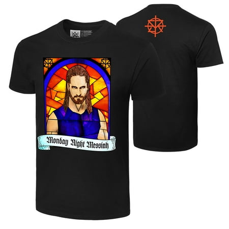 Official WWE Authentic Seth Rollins "Monday Night Messiah" T-Shirt Black Small