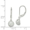thumbnail image 2 of FB Jewels Sterling Silver CZ Leverback Earrings, 2 of 2
