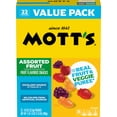 thumbnail image 6 of Mott's Fruit Flavored Snacks, Assorted Fruit, Gluten Free, Value Pack, 22 Pouches, 17.6 oz, 6 of 16