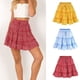 thumbnail image 3 of Falda de playa con volantes florales para niñas y mujeres, minifalda acampanada de cintura alta para niñas Vogacara FS11181-06, 3 of 7