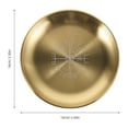 thumbnail image 2 of OULII 1Set Flat Decorative Tray Ritual Plate Golden Storage for Bedroom Decor, 2 of 8