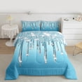 thumbnail image 2 of Castle Fairy Gradient Bling Glitter 3-Piece Full Size Comforter Sets for Women Men Teens,Sparkling Sequin Bedding Comforter Set,Dreamy Princess Lightweight Bedding Sets,Super Cozy Room Decor, 2 of 8