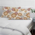 thumbnail image 4 of Geometric Flower Pillow Covers 12"x20", Vintage Country Floral Orange Grey on Linen Soft Brushed Microfiber Breathable Throw Pillow Covers, Decorative Pillowcase with Zipper for Couch Sofa Bedroom, 4 of 9