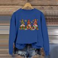 thumbnail image 2 of WEAIXIMIUNG Sweat-Shirt pour Femmes Col Rond Fermeture Éclair Mode de Noël Décontractée Imprimé Bonhomme de Neige Pull à Manches Longues Sans Chapeau, 2 of 6