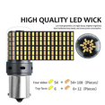thumbnail image 4 of 2 bombillas LED Canbus 1156 BA15S P21W BAU15S PY21w 3156 T20 7440 W21W 3014 120SMD Luz de señal de giro de dos colores sin error sin flash, 1156 BAU15S PY21w, 4 of 5