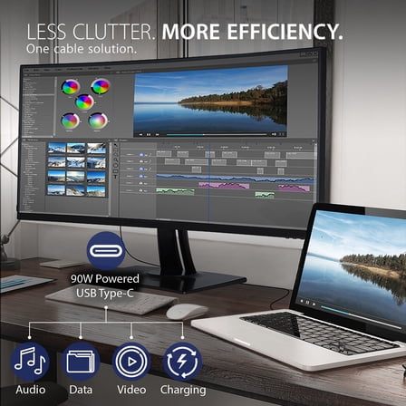 ViewSonic VP3881a 38" 21:9 WQHD  IPS LED Curved Monitor, Built-In Speakers