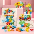 thumbnail image 6 of Ausugar Wooden Toddler Puzzles for Kids Ages 2-5, Montessori Toys for 3 Year Old, Animal Toddler Toys Ages, 7-Pack Learning Toddler Puzzle, 6 of 7