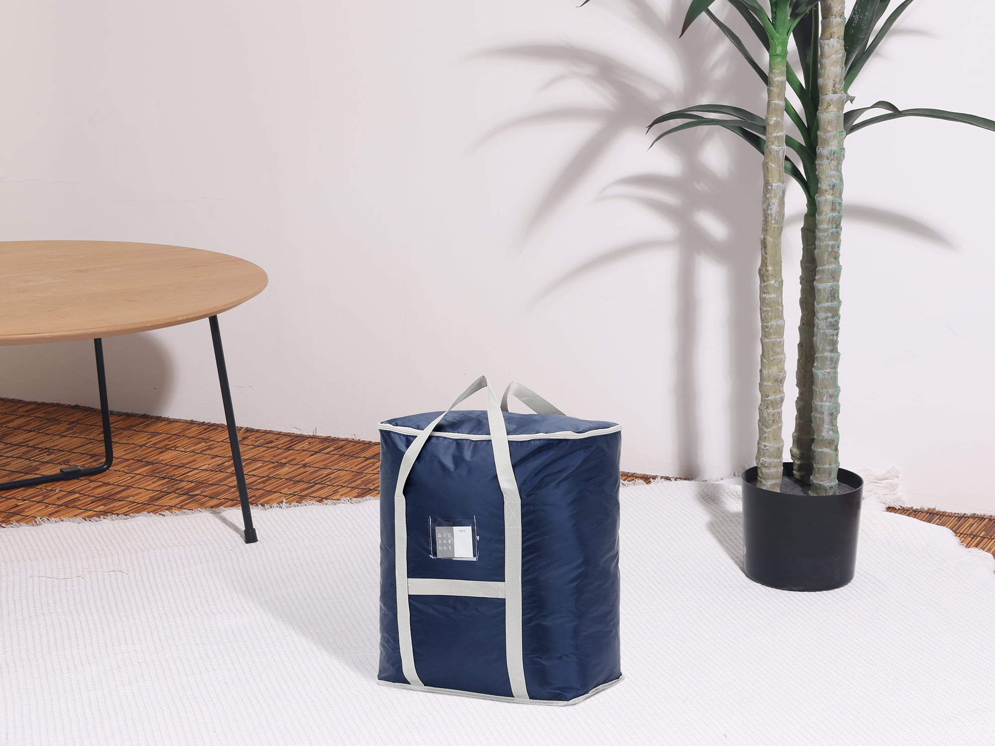 Unique Bargains 1 Pack Clothes Storage Bags Moving Bags Blue 20*16*20in