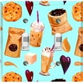 thumbnail image 1 of Metal Light Switch Wall Plate Outlet Cover (Coffee Mocha Espresso Grounds Cookie Sugar Treats Love Caramel Shake Teal - Double Toggle), 1 of 2