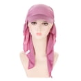 thumbnail image 4 of Gorra de béisbol unisex, chal hiyab, pañuelo musulmán transpirable para el verano, poliéster, talla única, protección solar, 4 of 7