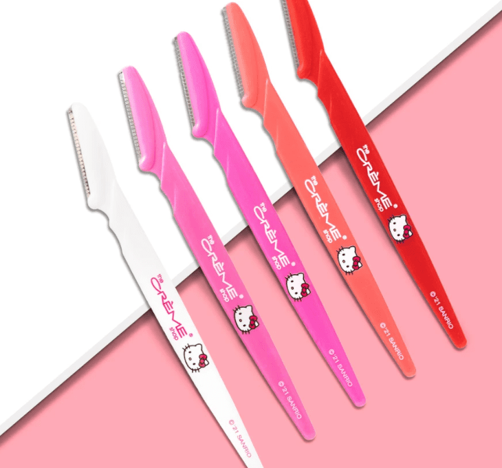 the Creme Shop Bye, Fuzzies! Perfect Arch Shaping Dermaplane Razors (Set of 5) - Walmart.com