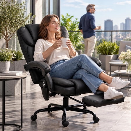 massage desk chair faux leather product