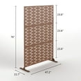 thumbnail image 5 of MAYEERTY 76 in x47 in Decorative Privacy Screen Outdoor Divider with Stand, 5 of 5