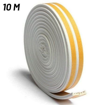 

Lierteer 10M Foam Draught E Shapes Excluder Weather Seal Strip Door Casement