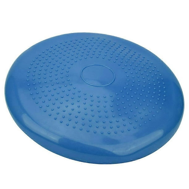Thick inflatable cushion for yoga, gym, sport, fitness, massage, nce, blue, diameter 34 cm