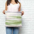 thumbnail image 2 of Sage Green Gray Pillow Covers 16x16 Inch Decorative Throw Pillow Cover, Neutral Abstract White Ombre Texture Sofa Pillowcases Accent Cushion Case Home Decor Bedroom Living Room, 2 of 6