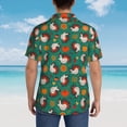 thumbnail image 4 of Pofeuu Cartoon Turkey Print Hawaiian Shirt for Men Sleeves Casual Button Down Summer Beach Dress Shirts T-Shirts,Large, 4 of 7