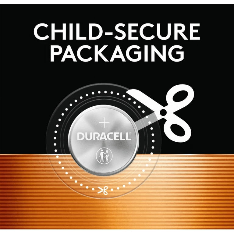 Duracell CR2032 3V Lithium Coin Battery with Child Safety Features