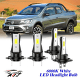 thumbnail image 1 of Compatible con Volkswagen Saveiro 2010 2011 2012 2013 Kit de bombillas LED para faros (combo de luz alta y baja) (Paquete de 4), blancas 6500K 10,000LM súper brillantes, plug and play, 1 of 10