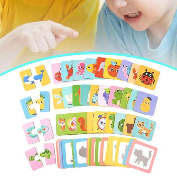 Rompecabezas de combinación para educación temprana, juego de mesa de motricidad fina, juguete de combinación de sombras para niños de 3, 4, 5, 6 y 7
