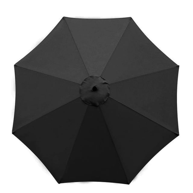 Sombrilla de jardín, impermeable, resistente al agua, para patio, de poliéster, para exteriores, parasol, toldo, negro seitruly HA005508-02