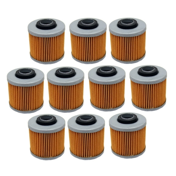 10 Pack Oil Filters for Yamaha Grizzly 600 4x4 YFM600FW & Raptor 700 YFM700R
