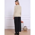 thumbnail image 3 of DARING DIVA Women's Spring Ribbed Knit Long Raglan Sleeves Sweater Tops XS Khaki, 3 of 6