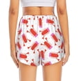 thumbnail image 2 of Lsque Crayfish And Hearts Printed Women's Running Shorts with Liner Pockets,Elastic Quick Dry Workout Athletic Gym Yoga Shorts,Womens High Waist Shorts-X-Large, 2 of 9