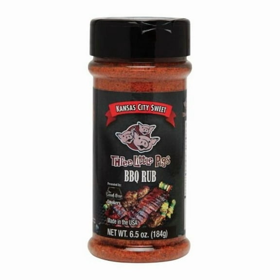 Three Little Pigs OW85160 6.5 oz Kansas City Sweet Rub