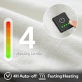 thumbnail image 5 of OldPAPA 50" x 60" Heated Blanket,Electric Blanket Throw,Double-Layer Flannel Heated Blanket with 4 Heating Settings,4 Hours Auto Off,5 Years Warranty,ETL Certified,Machine Washable, 5 of 8