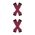 thumbnail image 4 of ZheElen Stand Out With Thick Thighs Long Socks And Gloves Set Made With Polyester And Highly Elastic rose red and black 2Set, 4 of 6